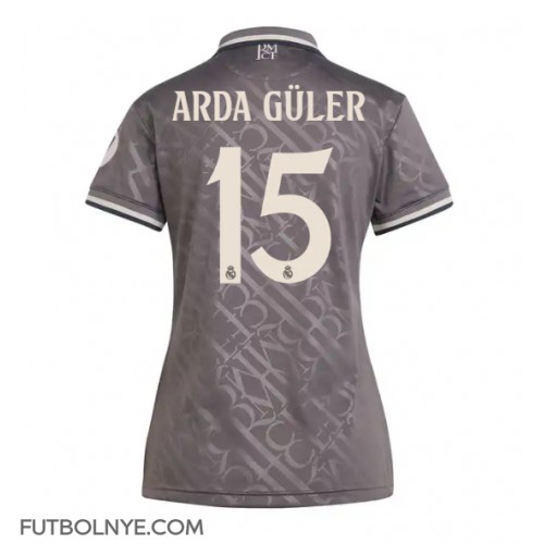 Camiseta Real Madrid Arda Guler #15 Tercera Equipación para mujer 2024-25 manga corta